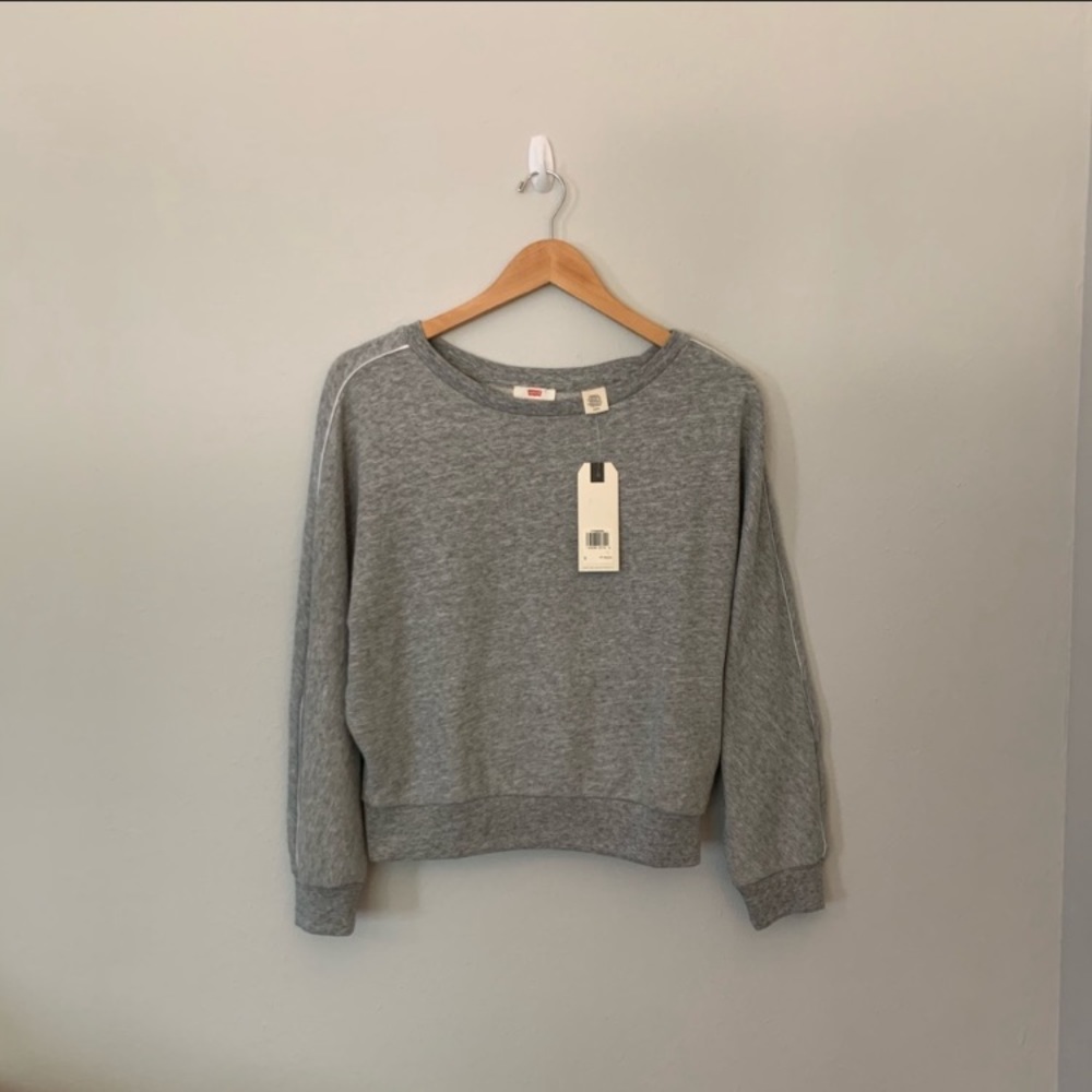 levis grey basic nwt sweatshirt